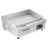 VEVOR Commercial Electric Griddle, 21 x 11.8 inch, 1750W, 122-570 Fahrenheit Adjustable Temp Control